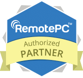 RemotePC Authorized partner logo